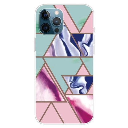 For iPhone 16 Pro Max Case Abstract Marble Pattern Printing TPU Phone Cover