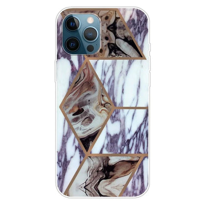 For iPhone 16 Pro Max Case Abstract Marble Pattern Printing TPU Phone Cover