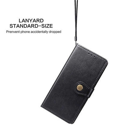 For iPhone 16 Pro Case Leather Phone Case Wallet Stand Cover with Wrist Strap