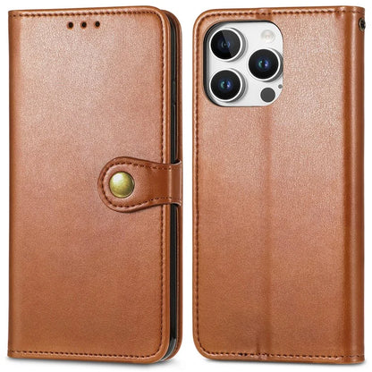 For iPhone 16 Pro Case Leather Phone Case Wallet Stand Cover with Wrist Strap