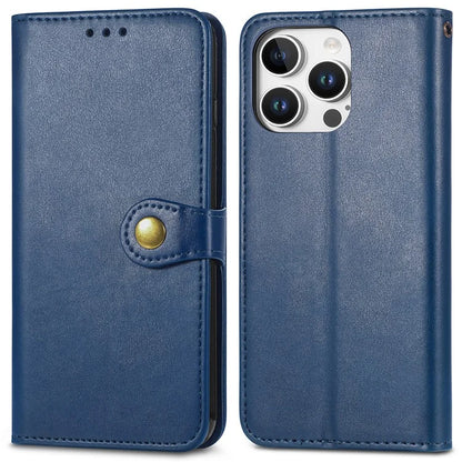 For iPhone 16 Pro Case Leather Phone Case Wallet Stand Cover with Wrist Strap