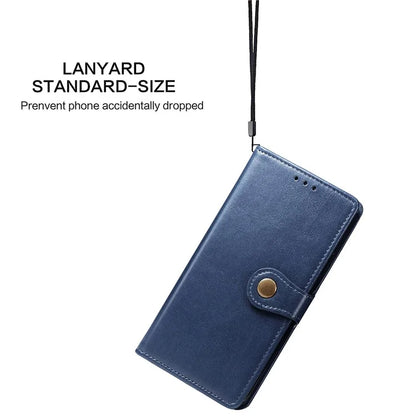 For iPhone 16 Pro Case Leather Phone Case Wallet Stand Cover with Wrist Strap