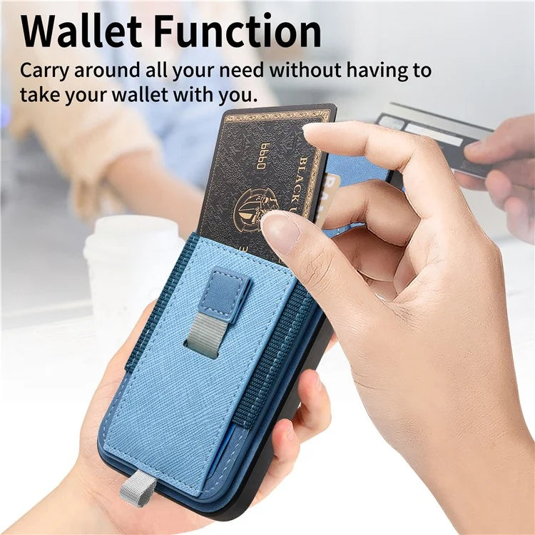 For iPhone 16 Pro Max Skin-Touch Case Leather+TPU Detachable Phone Case with Card Bag