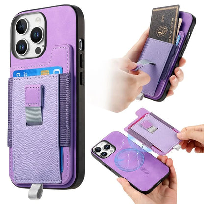 For iPhone 16 Pro Max Skin-Touch Case Leather+TPU Detachable Phone Case with Card Bag