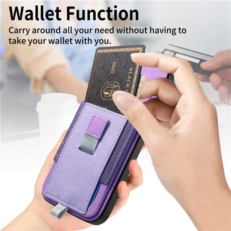 For iPhone 16 Pro Max Skin-Touch Case Leather+TPU Detachable Phone Case with Card Bag