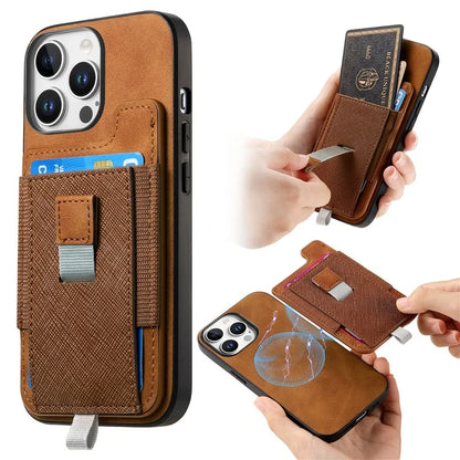For iPhone 16 Pro Max Skin-Touch Case Leather+TPU Detachable Phone Case with Card Bag