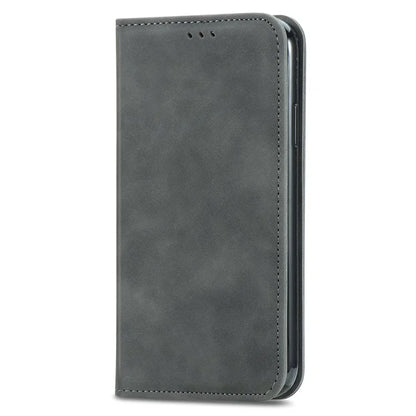 For iPhone 16 Case Skin Touch Feeling Leather Wallet Phone Cover Magnetic Absorption