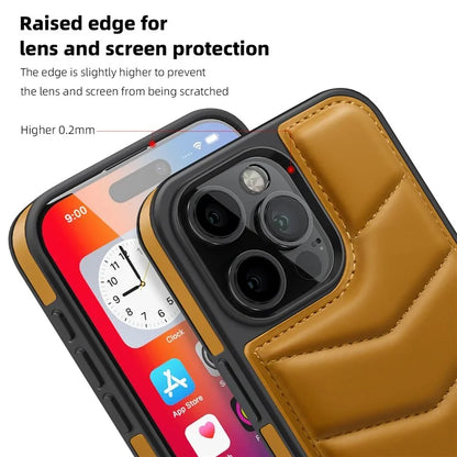 For iPhone 16 Pro Case Compatible with MagSafe RFID Blocking Card Slot Leather Back Cover
