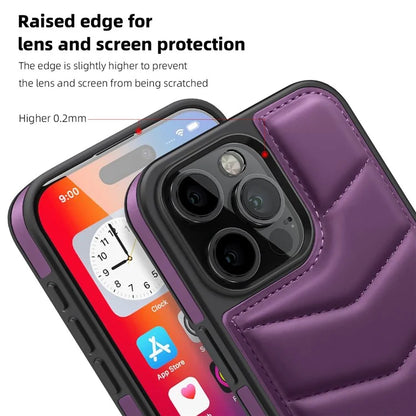 For iPhone 16 Pro Case Compatible with MagSafe RFID Blocking Card Slot Leather Back Cover