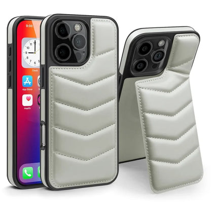 For iPhone 16 Pro Case Compatible with MagSafe RFID Blocking Card Slot Leather Back Cover