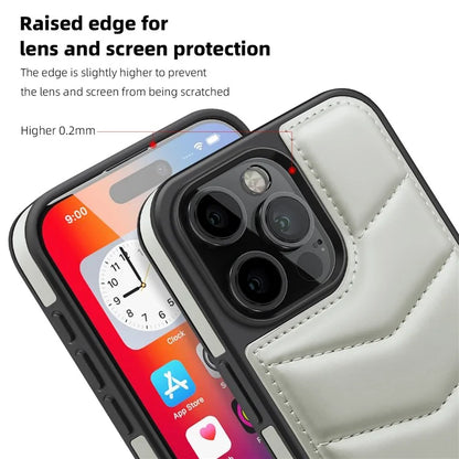 For iPhone 16 Pro Case Compatible with MagSafe RFID Blocking Card Slot Leather Back Cover