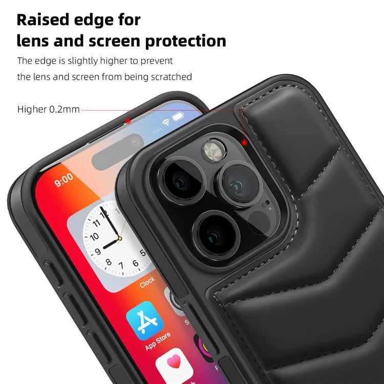 For iPhone 16 Pro Max Case Compatible with MagSafe RFID Blocking Card Slot Leather Back Cover