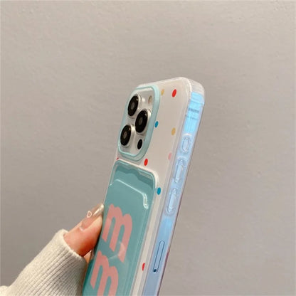 For iPhone 16 Pro Case Creative Wrist Strap Card Slot TPU Phone Cover