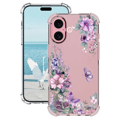 For iPhone 16 Case Pattern Printing Corner Protection Soft TPU Phone Cover