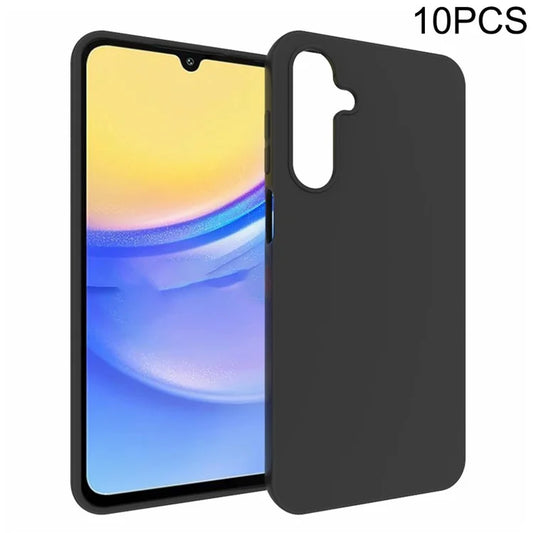 10Pcs / Pack For Samsung Galaxy A16 5G Case Anti-Fingerprint Soft TPU Protective Cover - Black