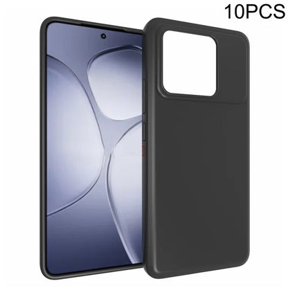 10Pcs / Pack For Xiaomi Redmi K70 Ultra Case Anti-Fingerprint Soft TPU Protective Cover - Black