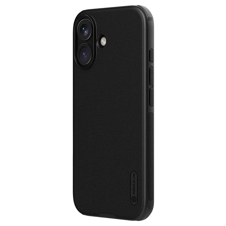 NILLKIN Frosted Shield Pro for iPhone 16 Case Compatible with MagSafe PC+TPU Phone Cover, Black
