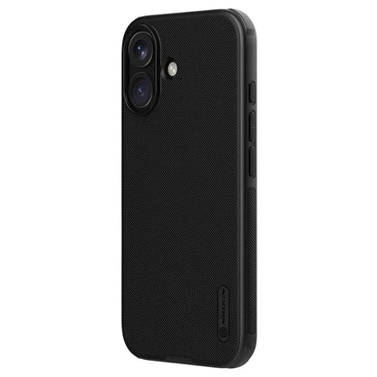 NILLKIN Frosted Shield Pro for iPhone 16 Case Compatible with MagSafe PC+TPU Phone Cover, Black