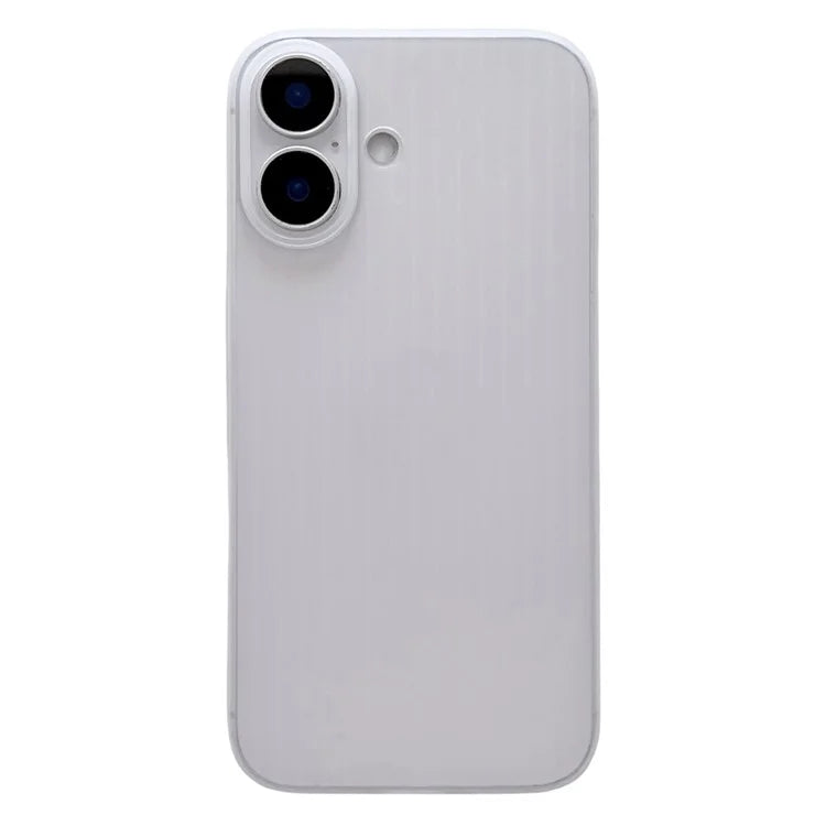 For iPhone 16 Case Corrugated Design Hard PC Phone Cover