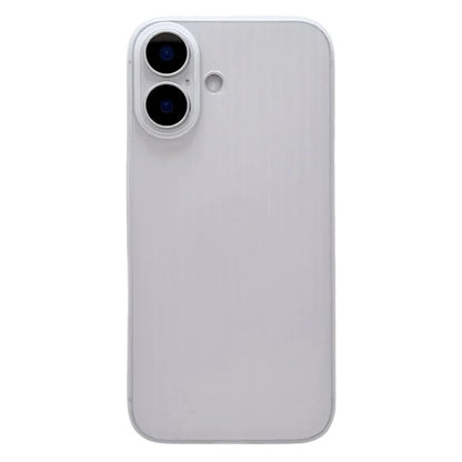 For iPhone 16 Case Corrugated Design Hard PC Phone Cover