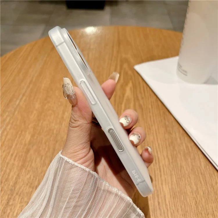 For iPhone 16 Case Corrugated Design Hard PC Phone Cover