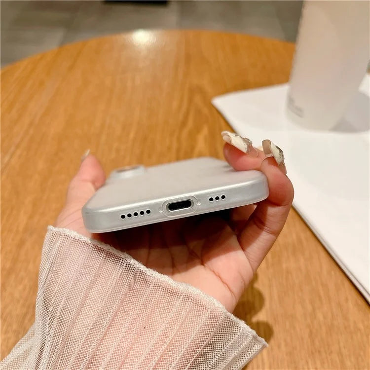 For iPhone 16 Case Corrugated Design Hard PC Phone Cover