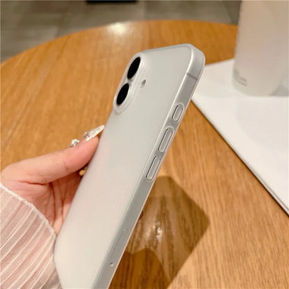 For iPhone 16 Case Corrugated Design Hard PC Phone Cover