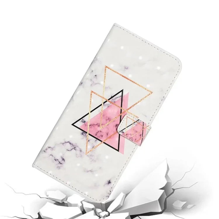For Google Pixel 9 Pro XL Case 3D Creative Pattern PU Leather Stand Phone Cover