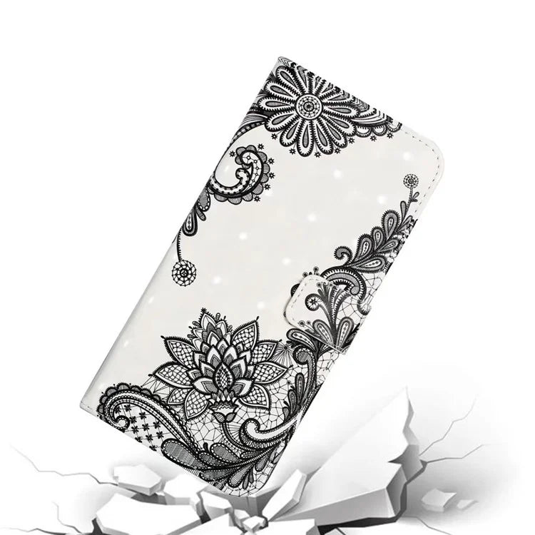 For Google Pixel 9 Pro XL Case 3D Creative Pattern PU Leather Stand Phone Cover