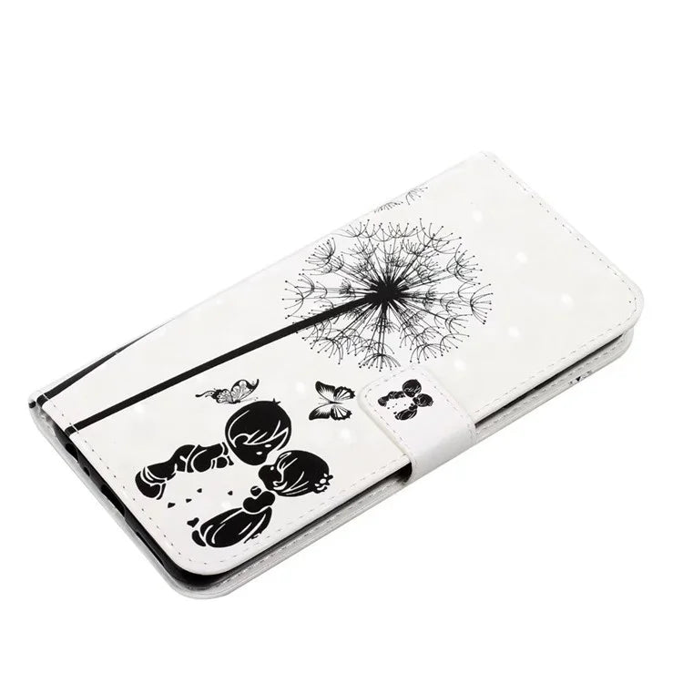 For Google Pixel 9 Pro XL Case 3D Creative Pattern PU Leather Stand Phone Cover