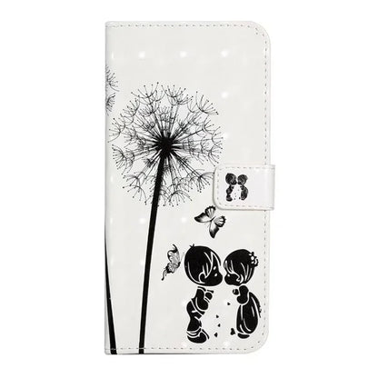 For Google Pixel 9 Pro XL Case 3D Creative Pattern PU Leather Stand Phone Cover