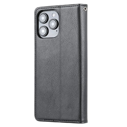 For iPhone 16 Pro Cell Phone Case Magnetic Closing PU Leather Stand Cover