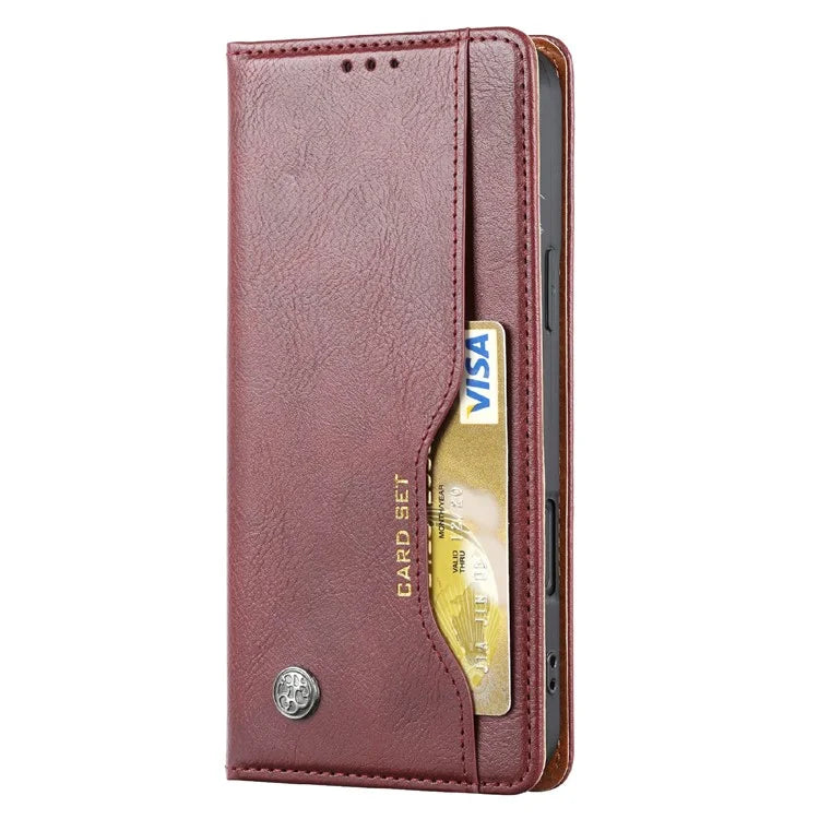 For iPhone 16 Pro Cell Phone Case Magnetic Closing PU Leather Stand Cover