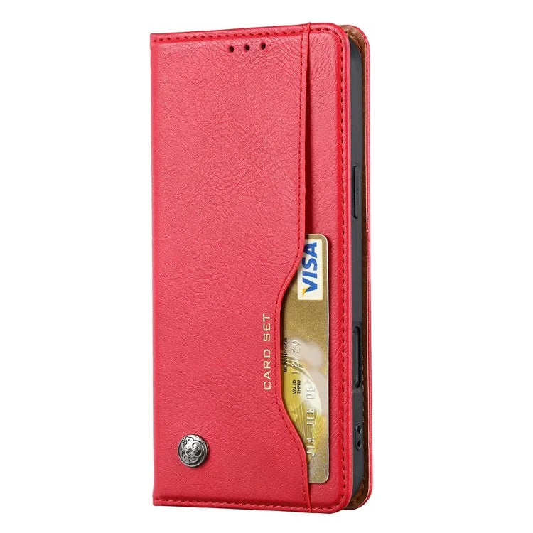 For iPhone 16 Pro Cell Phone Case Magnetic Closing PU Leather Stand Cover