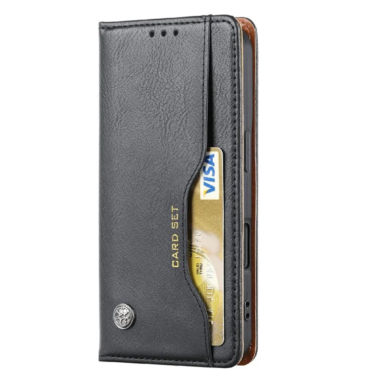 For iPhone 16 Cell Phone Case Magnetic Closing PU Leather Stand Cover