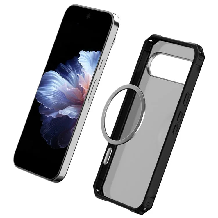 For Google Pixel 9 Pro XL Case Compatible with MagSafe Protective TPU+PC Hybrid Phone Cover