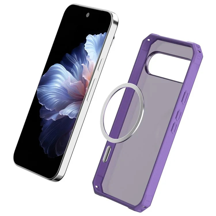 For Google Pixel 9 / 9 Pro Case Compatible with MagSafe Protective TPU+PC Hybrid Phone Cover