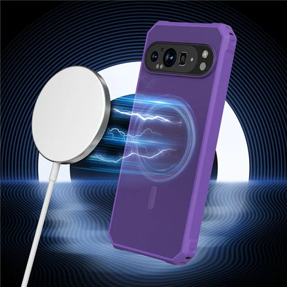 For Google Pixel 9 / 9 Pro Case Compatible with MagSafe Protective TPU+PC Hybrid Phone Cover