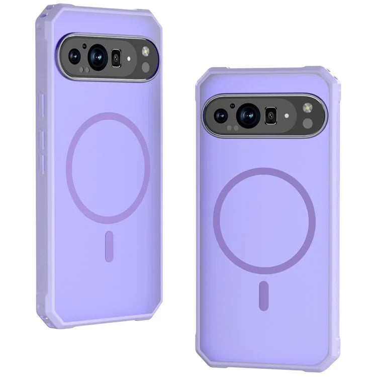For Google Pixel 9 / 9 Pro Case Compatible with MagSafe Protective TPU+PC Hybrid Phone Cover