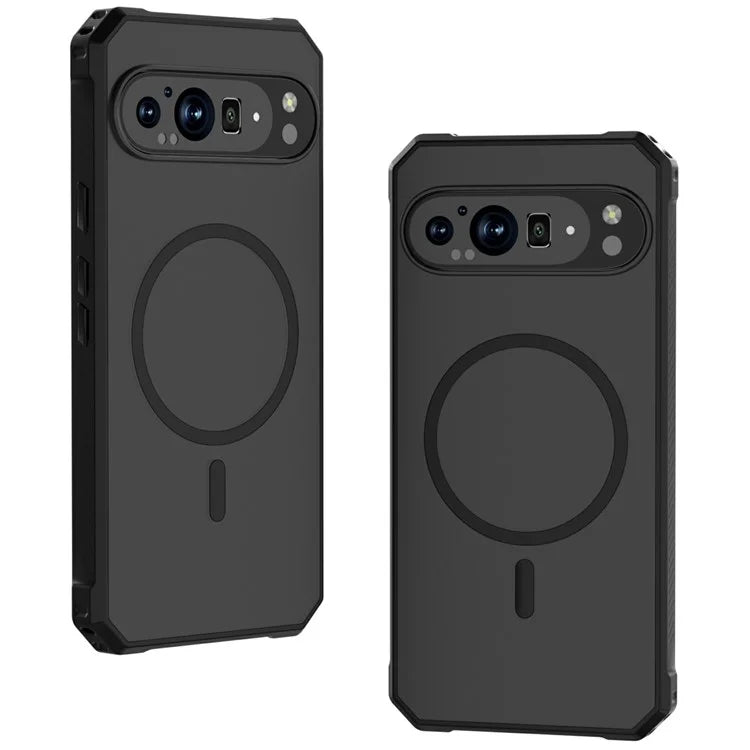 For Google Pixel 9 / 9 Pro Case Compatible with MagSafe Protective TPU+PC Hybrid Phone Cover