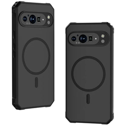 For Google Pixel 9 / 9 Pro Case Compatible with MagSafe Protective TPU+PC Hybrid Phone Cover