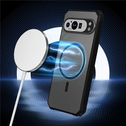 For Google Pixel 9 / 9 Pro Case Compatible with MagSafe Protective TPU+PC Hybrid Phone Cover