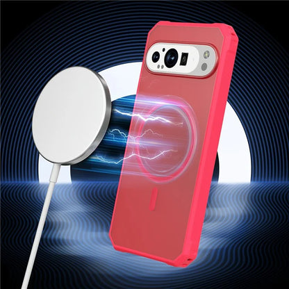 For Google Pixel 9 / 9 Pro Case Compatible with MagSafe Protective TPU+PC Hybrid Phone Cover