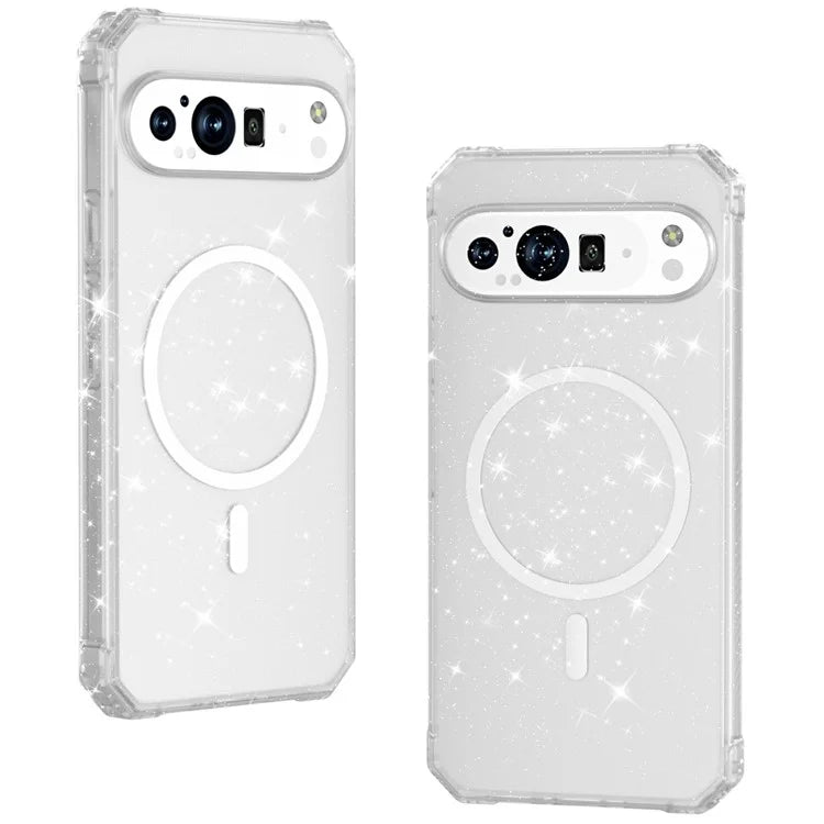 For Google Pixel 9 / 9 Pro Case Compatible with MagSafe Protective TPU+PC Hybrid Phone Cover