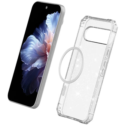 For Google Pixel 9 / 9 Pro Case Compatible with MagSafe Protective TPU+PC Hybrid Phone Cover