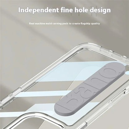 GKK For iPhone 16 Pro Max Crystal Clear Case Anti-Drop TPU+PC Phone Cover with Silicone Hand Strap