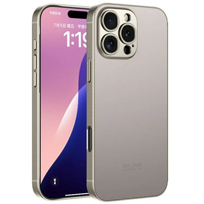 GKK For iPhone 16 Pro Max Case Metallic Paint AG Matte Skin-Touch TPU+PC Phone Cover