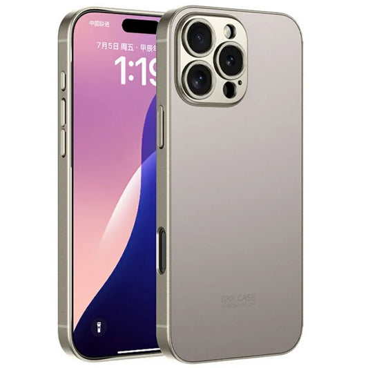 GKK For iPhone 16 Pro Max Case Metallic Paint AG Matte Skin-Touch TPU+PC Phone Cover