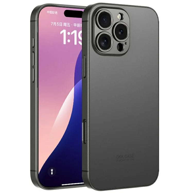GKK For iPhone 16 Pro Max Case Metallic Paint AG Matte Skin-Touch TPU+PC Phone Cover