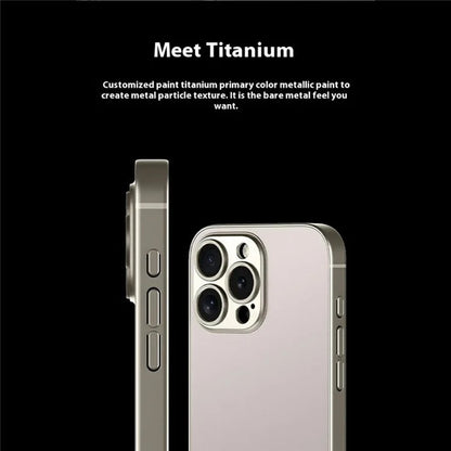 GKK For iPhone 16 Pro Max Case Metallic Paint AG Matte Skin-Touch TPU+PC Phone Cover